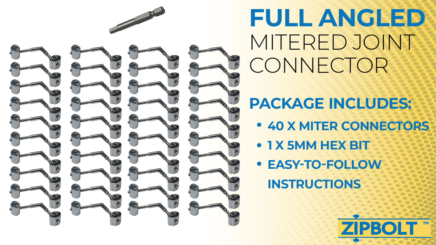 11.610 Maxi Mitre Connector - Connects Angled Staircase Handrail Sections to Each Other